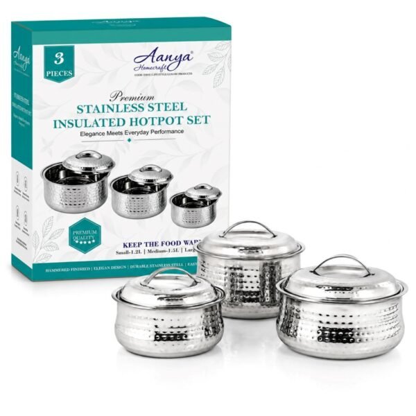 Aanya Homecraft Stainless Steel Insulated Hotpot Set